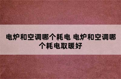 电炉和空调哪个耗电 电炉和空调哪个耗电取暖好